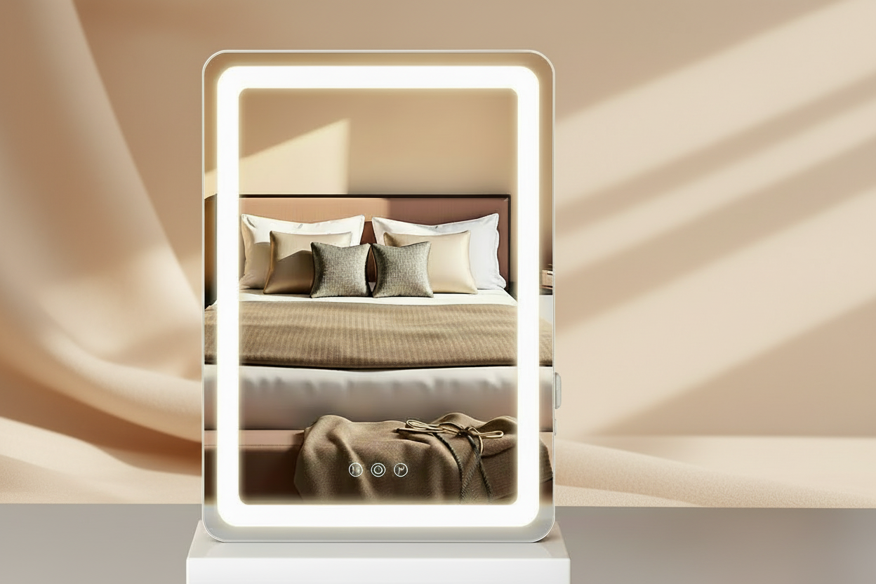 GlowNest LED Vanity Mirror - Flawless Glow Edition